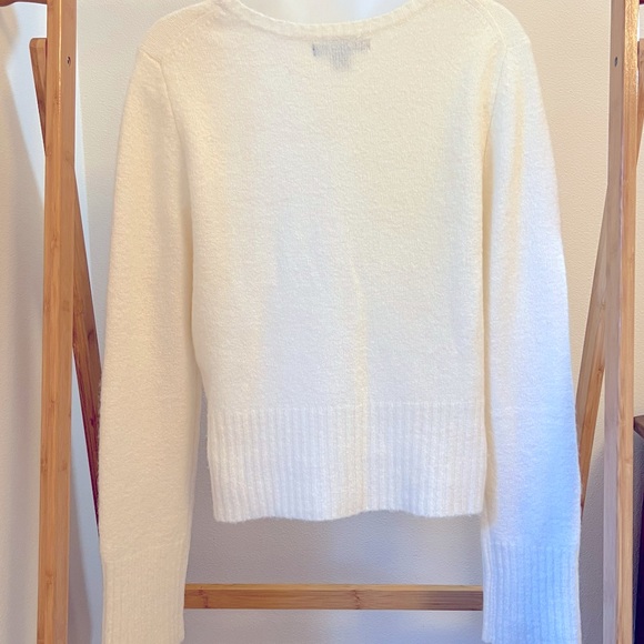 Express V-Neck Long Sleeve Sweater - Picture 2 of 7